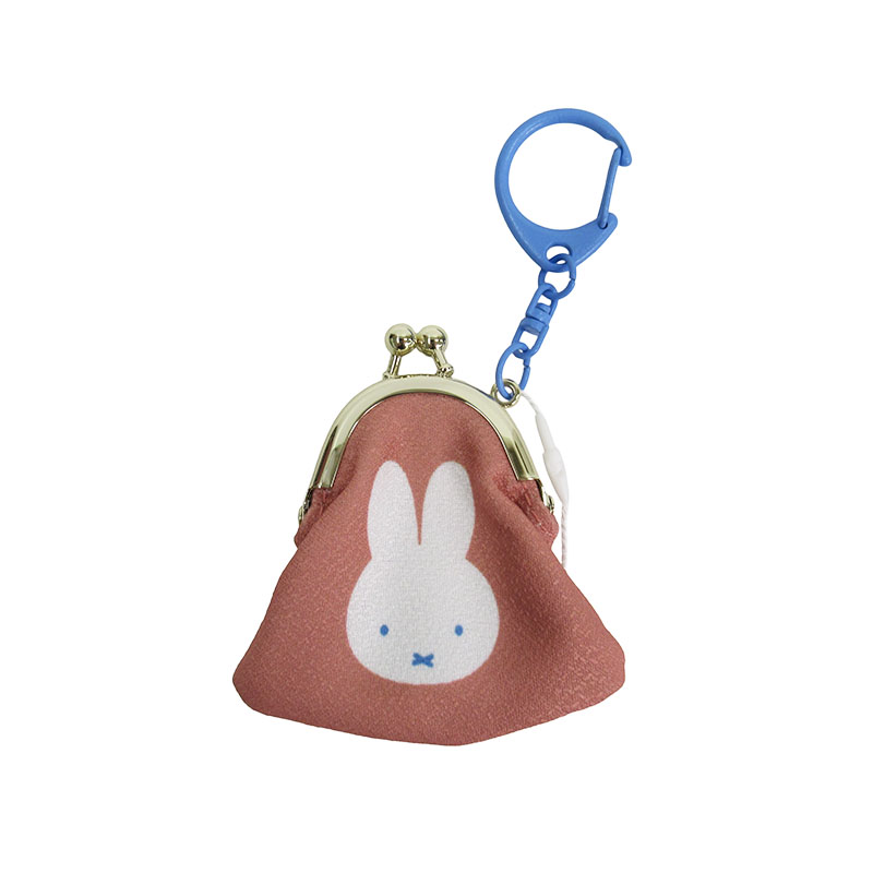 miffy プチがま口キーホルダー/OR はんなりフラワー